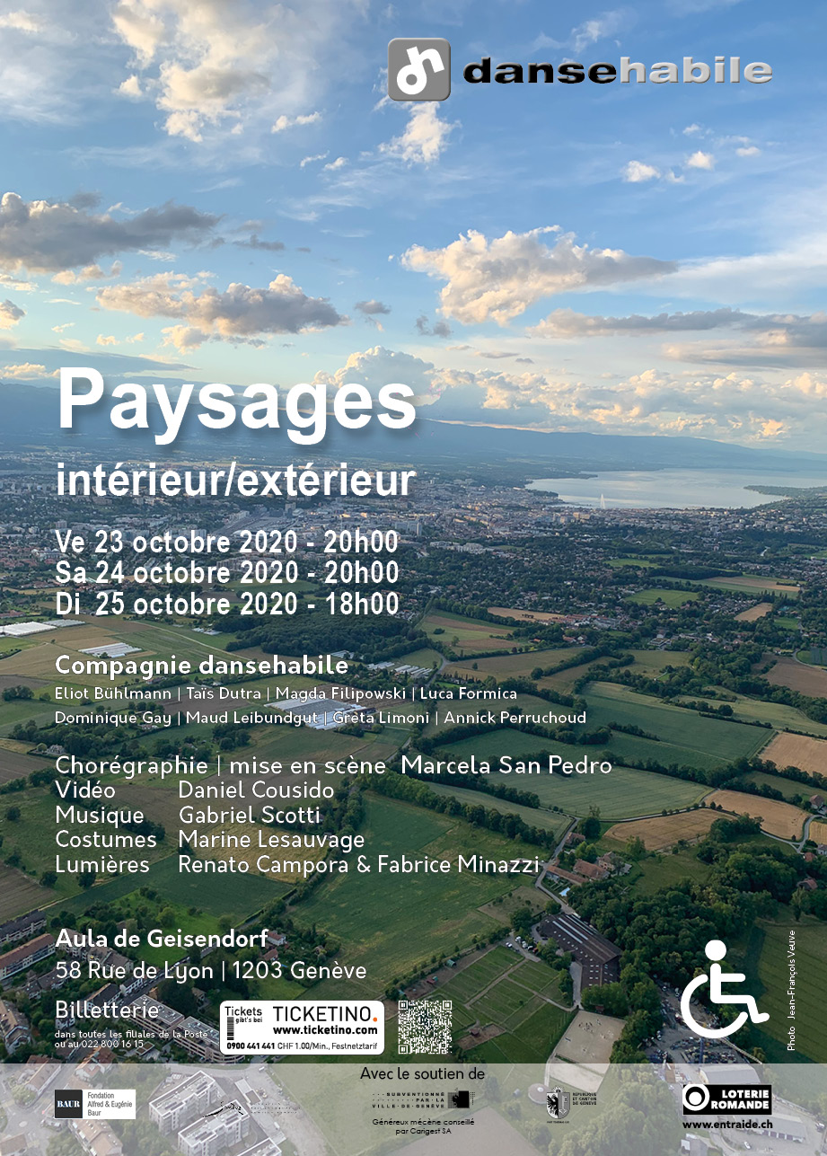 choregraphie Manon Hotte Recto flyer spectacle pluridisciplinaire 2020 Paysages intérieur/extérieur